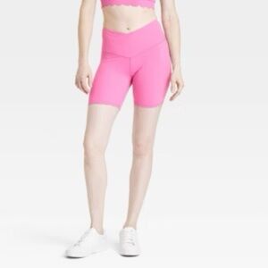 JoyLab Women's V-Waistband High Rise Bike Shorts 6” NWT Pink Multiple Sizes